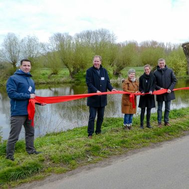 Feierliche Übergabe des Dorfteichs „Mönchsoll“ in Patzig auf Rügen am 22.04.2024.