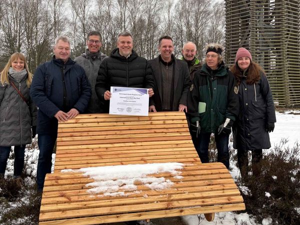Gruppenfoto am Heideturm.