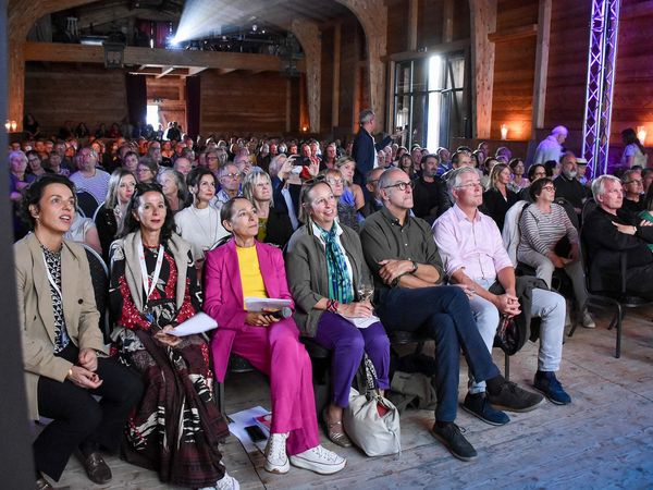 Blick ins Publikum beim Filmestival Film ohne Grenzen 2022 in Bad Saarow.