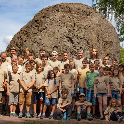 Gruppenbild der Sielmanns Natur-Ranger beim Sommercamp