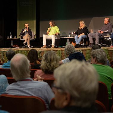 Podiumsdiskussion beim Green Screen Festival 2023