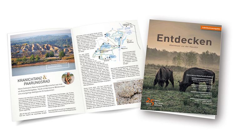 Ansicht des Reiseführers Entdecken von der Sielmann Stiftung mit Erlebnistouren aus Sielmanns Naturlandschaften