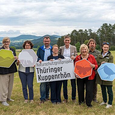 Gruppenfoto in der Kuppenrhön